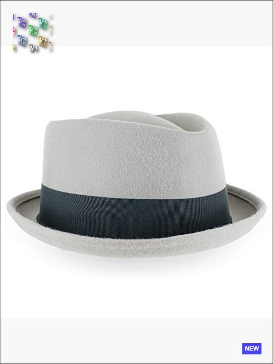 Porkpie Fedora Hat Stingy Brim Snap Brim Wool Cotton Adult Adjustable main image 5